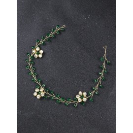 Brihasory Green Bridal Headband Wedding Hair Accessories for Brides Handmade Costume Party Prom Hair Accessories Hair Vine Tiaras for Women and Girls Bridesmaid Gifts Brihasory Green Bridal Headband Wedding Hair Accessories for Brides Handmade Costume Party Prom Hair Accessories Hair Vine Tiaras for Women and Girls Bridesmaid Gifts