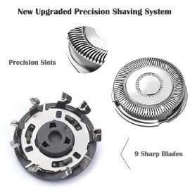 Suleto SH70/71 Replacement Heads Blades Compatible with Phillips Series 7000 Shavers, SH70 Replacement Blades Compatible with phililp Series 7000 Razor Shaver Heads for 7500 7530 S7370, 3-Pack Upgrade
