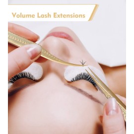 Ms.Queen Straight Tweezers for Eyelash Extensions-Precision Lashing Tweezers for Individual Volume Lashes Extensions Ms.Queen Straight Tweezers for Eyelash Extensions-Precision Lashing Tweezers for Individual Volume Lashes Extensions