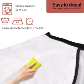 Short Barber Cape, Waterproof Nylon Salon Hair Cutting Cape, Makeup Artist Cape for Hair Dye, Comb-out, Styling, Shampoo