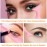 URGINO 5 in 1 Silicone Eyeliner Stencils Reusable Clean Winged Liner for Eyes,Make up Tools as Eyelash Shield/Eyebrow Shaping/Jaw Line/Lip Line for Beginners(Pink)