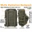 Tactical MOLLE Hydration Pack for 2L Hydration Water Bladder 500D Lightweight Nylon Hydration Pack for Hiking Running Biking and Climbing (Ranger Green)