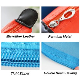 TOPTIE 6 Pack Dumpling Cosmetic Makeup Bag Water Toiletry Bag Handbag Purse Travel Storage Bag for Women-Light Pink TOPTIE 6 Pack Dumpling Cosmetic Makeup Bag Water Toiletry Bag Handbag Purse Travel Storage Bag for Women-Light Pink