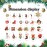 WOKOTO 24 Pcs Christmas Nail Charms for Nail Art 3D Christmas Charms for Nails Jewelrys Christmas Tree Bells Snowman Socks Nail Art Charms Nail Rhinestones and Charms for Christmas Nails Gems