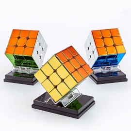 LiangCuber Cyclone Boys 3x3 Magnetic Speed Cube Stickerless Mirror Reflective Cube 3x3x3 Shiny Cube Puzzle (56mm/1PCS)