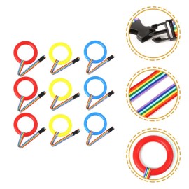 Toyvian 9pcs Children Safety Walking Rope Kindergarten Rope Line Adjustable Walking Rope for Kids up to 12, Ring Short Walking Rope Children Safety Walking Rope Nursery Daycare Walking Rope