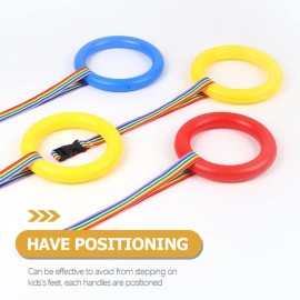 Toyvian 9pcs Children Safety Walking Rope Kindergarten Rope Line Adjustable Walking Rope for Kids up to 12, Ring Short Walking Rope Children Safety Walking Rope Nursery Daycare Walking Rope