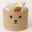 Bear Laundry Baskets Laundry Hamper Storage Baskets with Handles,Decorative Basket for Living room,Woven Storage Basket for Toys Bin Pillows Blankets Clothes (Khaki)