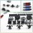 TTLYHEK Technical Parts Vehicles Suspension Accessories with Tire 107x44 Technical Parts Set Compatible with All Major Brands, MOC Parts Building Toy DIY Replacement Spare Kit (68pcs)