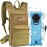 NOOLA 3L Hydration Backpack, Water Backpack with TPU Water Bladder, Tactical Hydration Pack for Men Women, Molle Water Backpack for Hiking, Biking, and Hunting, Tan