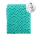 CREVENT 30\'\'X40\'\' Soft Cozy Warm Baby Blankets for Boys Girls Solid Color - All Season Use - Newborn Essentials (Wave Teal Blue)