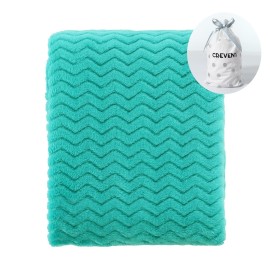 CREVENT 30\'\'X40\'\' Soft Cozy Warm Baby Blankets for Boys Girls Solid Color - All Season Use - Newborn Essentials (Wave Teal Blue)