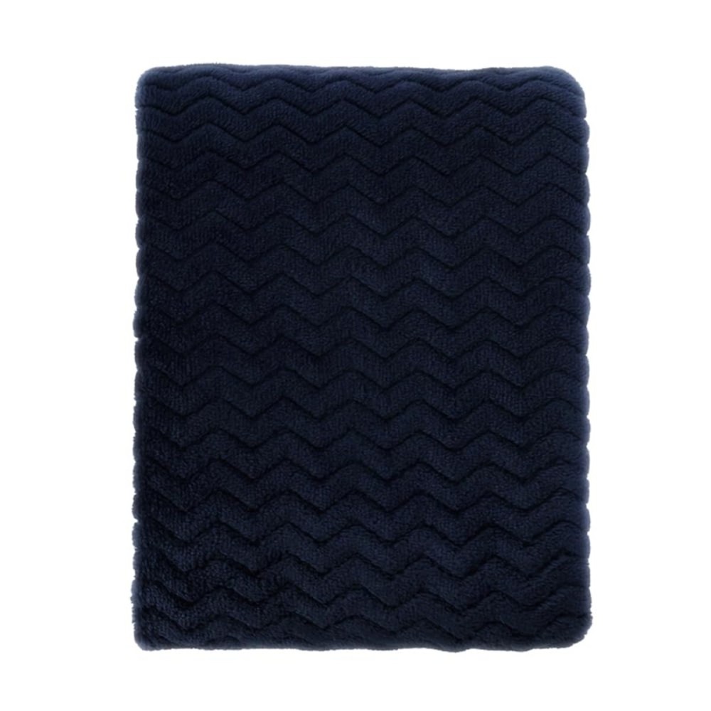 CREVENT 30\'\'X40\'\' Soft Cozy Warm Baby Blankets for Boys Girls Solid Color - All Season Use - Newborn Essentials (Wave Dark Blue/Navy)