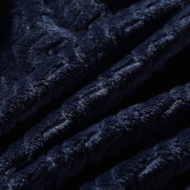 CREVENT 30\'\'X40\'\' Soft Cozy Warm Baby Blankets for Boys Girls Solid Color - All Season Use - Newborn Essentials (Wave Dark Blue/Navy)