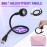 AORAEM LED Nail Lamp 3W LED Portable Manicure Dryer Gel Polish Curing Light with Black Gooseneck for Gel Nails Tips USB Plug Play Salon and Home DIY