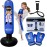 Punching Bag for Kids - 5\' 3 Ninja Inflatable Punching Bag Combo Kit with Kids Boxing Gloves, a Pump and Repair Kit. Boxing Bag for Immediate Bounce Back. Birthday (Blue)