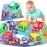Baby Toys 6 to 12 Months - Soft Car Toys for 1 Year Old Boy Girl with Playmat Storage Bag - Infant Baby Toys 12-18 Months Toddler Toys Age 1-2 - 1st Birthday Gifts 1 2 3 Years Old Baby