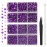AUREHEN 10000PCs 2-6MM Violet Resin Flat Back Rhinestones with Silver Bottom, Round Non Hotfix Resin Rhinestones Nail Gems Stones with Tweezer & Picker Pen for Tumblers Nail Art & DIY Decoration