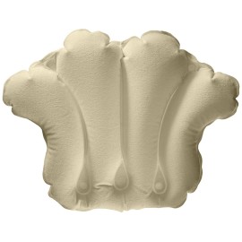 Aquasentials Inflatable Bath Pillow - Terry Cloth (Light Tan)