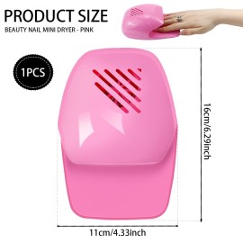 Portable Nail Dryer - Quick Dry Air Blower for Regular Polish, Fingernail and Toenail Art - Fan Machine