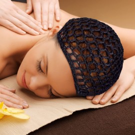 Waydress 2 Pieces Mesh Hair Net Rayon Knit Snood Women Crocheted Sleep Cap (Black, Blue) Waydress 2 Pieces Mesh Hair Net Rayon Knit Snood Women Crocheted Sleep Cap (Black, Blue)