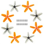 DJI Avata Drone Propellers Replacement for DJI Avata Drone Accessories w/Screws (Orange, 4 Pcs - 2 CW + 2 CCW; Smoke Gray, 4 Pcs - 2 CW + 2 CCW)