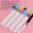 3800 Pcs 3 Boxes Flat Back Pearls Kits Flatback Colorful AB+White AB+Beige AB Half Round Pearls with Pickup Pencil and Tweezer for Home DIY and Professional Nail Art, Face Makeup and Craft