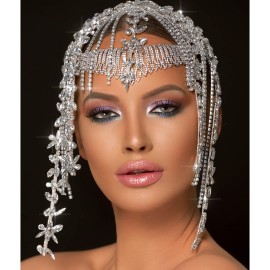 STONEFANS 1920s Rhinestone Headpiece Cap Silver Bridal Flapper Head Chain Headband Prom Gatsby Cleopatra Hair Accessories for Women Costume (Silver1) STONEFANS 1920s Rhinestone Headpiece Cap Silver Bridal Flapper Head Chain Headband Prom Gatsby Cleopatra Hair Accessories for Women Costume (Silver1)