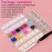 4800 Pcs 4 Boxes Flat Back Rhinestone&Pearls Kits Flatback Round Glass Crystal AB&Clear Gems+Colorful+White+Beige Half Round Pearls with Pickup Pencil and Tweezer for Nail Art, Face Makeup and Craft