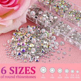 4800 Pcs 4 Boxes Flat Back Rhinestone&Pearls Kits Flatback Round Glass Crystal AB&Clear Gems+Colorful+White+Beige Half Round Pearls with Pickup Pencil and Tweezer for Nail Art, Face Makeup and Craft 4800 Pcs 4 Boxes Flat Back Rhinestone&Pearls Kits Flatback Round Glass Crystal AB&Clear Gems+Colorful+White+Beige Half Round Pearls with Pickup Pencil and Tweezer for Nail Art, Face Makeup and Craft