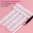 Belleboost Flat Back Pearls Kits 3 Boxes of Flatback White Half Round Pearls with Pickup Pencil and Tweezer for Home DIY and Professional Nail Art, Face Makeup and Craft