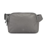 Parker Baby Co. Diaper Belt Bag - Portable Fanny Pack Diaper Bag, Crossbody Bag for Moms - Birch Belt Bag - Gray
