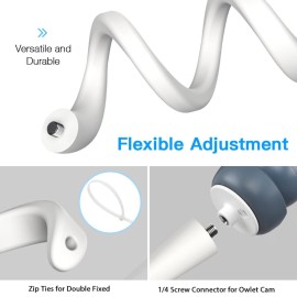 OkeMeeo Crib Mount for Owlet Cam 2, Owlet Cam Smart Baby Monitor, Owlet Duo and Arlo Cameras (Twist Mount Bracket)