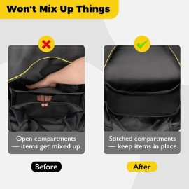 Upperkids Storage Bag Compatible with Doona Infant Car Seat Stroller, Stroller Accessories, Large Capacity Diaper Bag, Easy Access Zipper Design, Wearable Backpack, Stroller Organizer Bag, All Day Bag