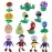 JHESAO 14 PCS Plants and Zombies Plush PVZ Zombies Plants Set Toys PVZ 1 2 Stuffed Soft Zombies Doll Zombies Plush Toy New
