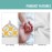 Featherhead 5-Piece 100% Cotton Muslin Hooded Bath Towel & Washcloths Unisex Set for Baby Boy & Girl - Ultra Soft and Extra Absorbent - Newborn Essential & Perfect Baby Registry Gift (Grey Elephant)