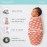 The Peanutshell Baby Swaddle Blankets Set of 3 - Baby Sleep Sack for Newborn, Newborns Sack 0-3, 3-6 Month Swaddles, Soft & Breathable Cotton - Desert Safari (S/M)