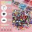 Colorful Flatback Face Gems and White & Beige Pearls for Makeup with Quick Dry Glue, Half Round Pearls Nail Art Rhinestones Glass Crystal Beads for Make-up Deco with Pickup Pencil + Tweezer