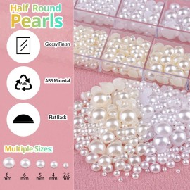 Colorful Flatback Face Gems and White & Beige Pearls for Makeup with Quick Dry Glue, Half Round Pearls Nail Art Rhinestones Glass Crystal Beads for Make-up Deco with Pickup Pencil + Tweezer Colorful Flatback Face Gems and White & Beige Pearls for Makeup with Quick Dry Glue, Half Round Pearls Nail Art Rhinestones Glass Crystal Beads for Make-up Deco with Pickup Pencil + Tweezer