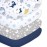 Plushii Crib Sheets for Baby Boys 4 Pack, 28x 52 Extra Soft Microfiber Crib Sheet Set for Standard Crib & Toddler Mattress Pad, Dinosaur & Elephant & Stars & Navy Blue