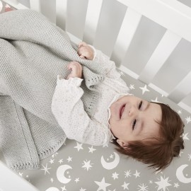 Plushii Crib Sheets for Baby Boys 4 Pack, 28x 52 Extra Soft Microfiber Crib Sheet Set for Standard Crib & Toddler Mattress Pad, Dinosaur & Elephant & Stars & Navy Blue