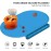 Kids Silicone Placemats, Baby Placemats with Food Catching for Kids Toddler Children Reusable Non-Slip Table Mats Baby Food Mats for Restaurant, 2Pack, Blue/Gray