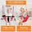 Hi-Na Kids Swing Seats Indoor Hand-Made Kids Swing with Adjustable Rope Outdoor Swing Seat Tree Swing Seat for Kids for Backyard Swing Seat for Kids for Playground Child Swing for Outside(Red)