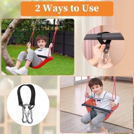 Hi-Na Kids Swing Seats Indoor Hand-Made Kids Swing with Adjustable Rope Outdoor Swing Seat Tree Swing Seat for Kids for Backyard Swing Seat for Kids for Playground Child Swing for Outside(Red)