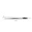 2 Pcs Stainless Steel Eyebrow Tweezer with Brush Dual Endeds Slant Tip Tweezer Make Up Tools