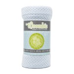 Woombie Organic Baby Swaddling Blanket | Lightweight Baby Swaddle for Girls or Boys| Organic Baby Receiving Blanket, Blissful Blue