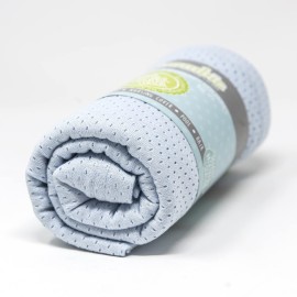 Woombie Organic Baby Swaddling Blanket | Lightweight Baby Swaddle for Girls or Boys| Organic Baby Receiving Blanket, Blissful Blue