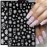 8 Sheets Snowflake Nail Art Stickers Decals 3D Self-Adhesive Christmas Nails Stickers Holographic White Shiny Sugar Glitter Snowflakes Lace Design DIY Sparkly Winter Xmas Decoration Decals (White)