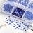 Beadsland 4300pcs Flatback Rhinestones,Royal Blue Rhinestone Nail Gems Round Crystal Rhinestones for Crafts,Mixed 6 Sizes with Picking Tweezers and Wax Pencil Kit, SS6-SS20,Sapphire