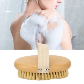 Body Brush, Exfoliating Body Skin Scrubber, Beech Wood Skin Brush with Massage Effect for Legs Foot, Skin Firming Removes Dead Skin, for Body, Back, Leg,Foot